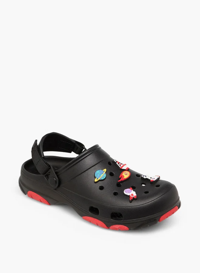 Lee Cooper Men's Space Accent Clogs with Backstrap