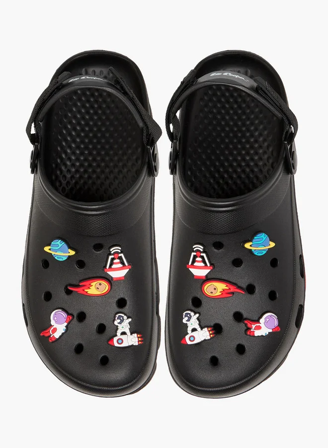 Lee Cooper Men's Space Accent Clogs with Backstrap
