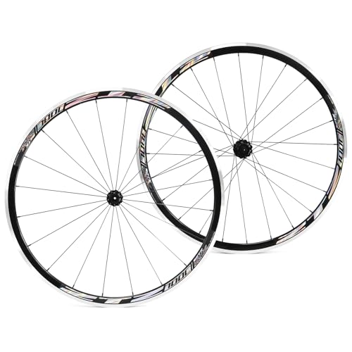 ZTZ 700C Road Bike Wheelset, Ultralight Aluminum Alloy 30mm Road Bike Wheel, 20H Front/24H Rear High-Strength Bike Rims, 700c Clincher, Rim Brake, Compatible 8-12 Speed Cassettes (Front+Rear Wheels) - Image 1