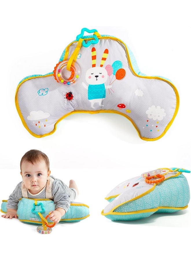 Tummy Time Cushion with Detachable Toys Support for Newborn & Up, Develops Muscles for Infant Newborn Toddler Tummy Time Toys Babies - Image 1