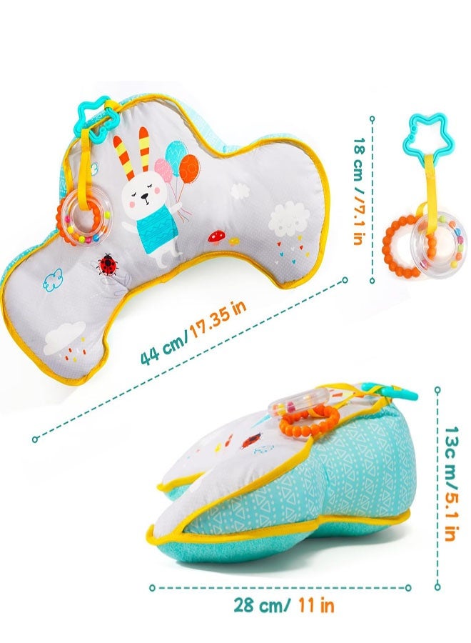 Tummy Time Cushion with Detachable Toys Support for Newborn & Up, Develops Muscles for Infant Newborn Toddler Tummy Time Toys Babies - Image 3
