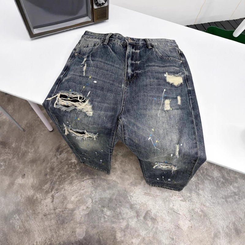 Unisex Classic Denim Jeans Loose Fit Daily Outdoor Wear - Image 5