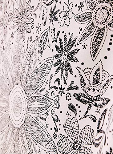 Neasow Bohemian Tapestry Wall Hanging, Beige White Floral Tapestry with Dotted Daisy Medallion Print Bedroom Boho Hippie Home Decor, 60x80 inches - Image 4