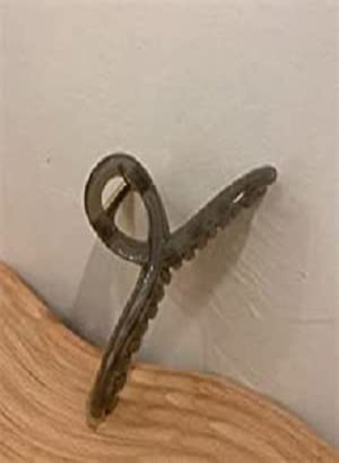 EPARTY-4 pcs ashion Hair Claws hair Clips for Girls women Transparent Hair Claws Oversize Ponytail Claw Clip Crab Hair Accessories Headwear - Image 5