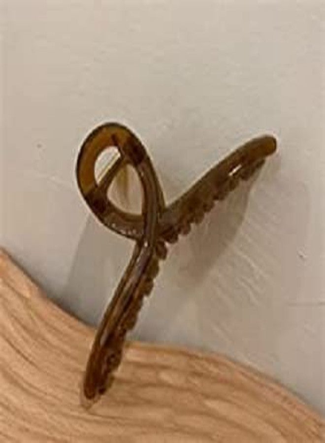 EPARTY-4 pcs ashion Hair Claws hair Clips for Girls women Transparent Hair Claws Oversize Ponytail Claw Clip Crab Hair Accessories Headwear - Image 3