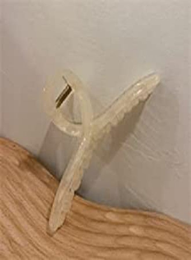 EPARTY-4 pcs ashion Hair Claws hair Clips for Girls women Transparent Hair Claws Oversize Ponytail Claw Clip Crab Hair Accessories Headwear - Image 4