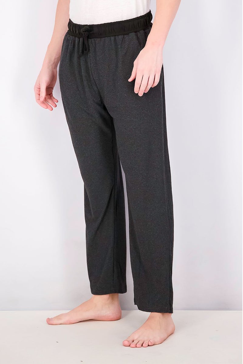 Rainforest Men Solid Pull On Pajama Pants, Dark Charcoal - Image 3