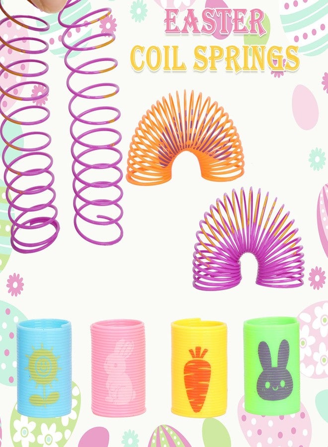 VOMAOK 24 Pack Easter Eggs with Toy Inside,Includes Coil Springs,Squishies,Sticky Hands,Stretchy Strings for Easter Basket Stuffers,Party Favors,Egg Hunts - Image 3