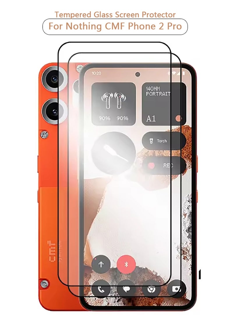 2 packs For Nothing CMF Phone 2 Pro screen protector, HD hardness scratch-proof bubble-free and easy to install tempered glass screen protector - Image 1