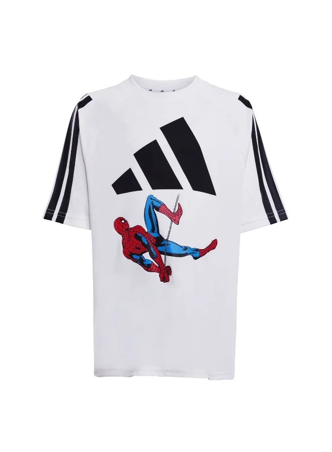adidas Lk Mrvl Sm T White Training T-Shirts For Kids 18-24M