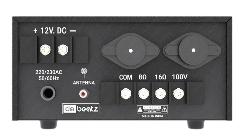 da.beatz. Dabeatz DB- 45U Amplifier with LED Display/Bluetooth/MIC Input/USB/SD Card Slot/FM Radio/AUX Input/Remote Control & Built-in Equalizer with Bass,Treble & Balance Control Power Amplifiers (45Watt) - Image 4