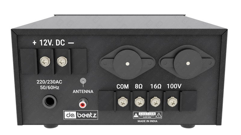da.beatz. Dabeatz DB- 45U Amplifier with LED Display/Bluetooth/MIC Input/USB/SD Card Slot/FM Radio/AUX Input/Remote Control & Built-in Equalizer with Bass,Treble & Balance Control Power Amplifiers (45Watt) - Image 3