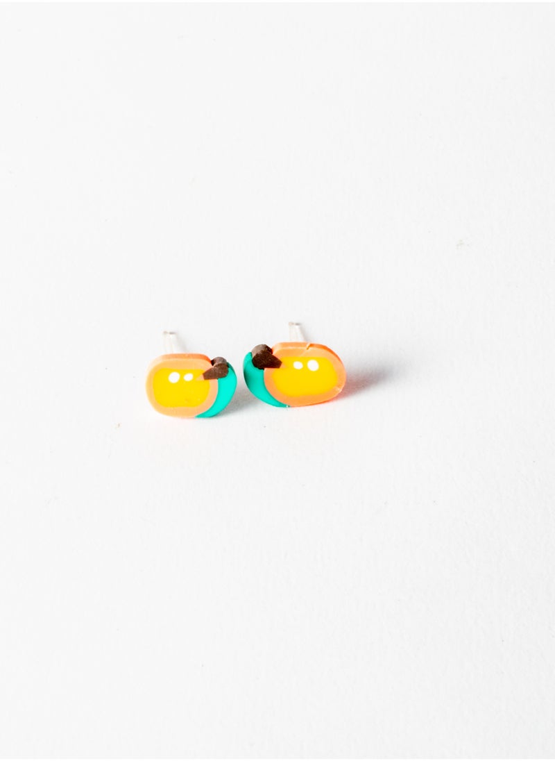 The Black Pearl Accessories - Small Silicon Earring for Baby-Premium Quality-  Mango - Image 1