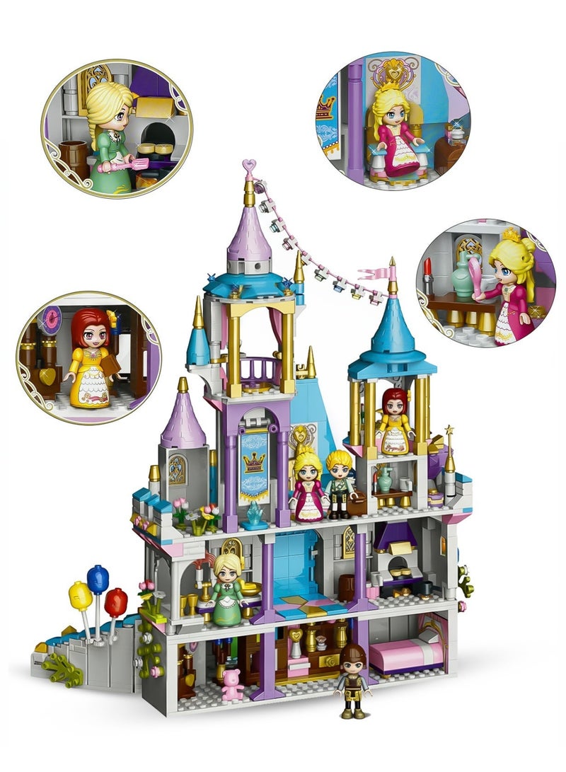 Qman Princess Celebration Castle Building Blocks Set for Kids – 1373 Pieces with 5 Mini Figures, Creative Construction Toy for Girls Ages 6+ - Image 4