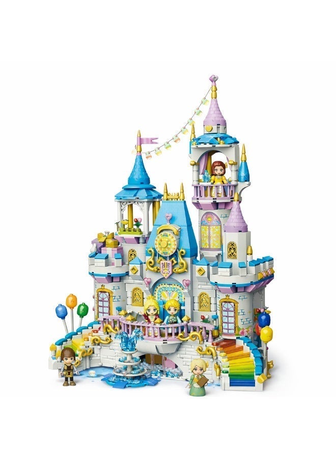Qman Princess Celebration Castle Building Blocks Set for Kids – 1373 Pieces with 5 Mini Figures, Creative Construction Toy for Girls Ages 6+ - Image 1