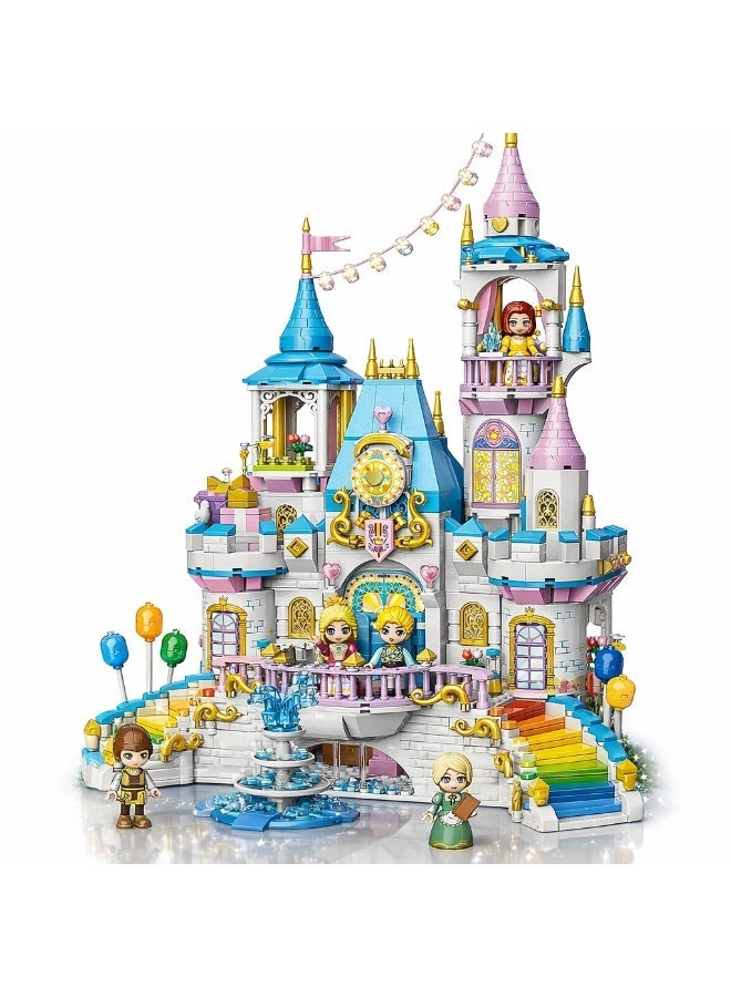 Qman Princess Celebration Castle Building Blocks Set for Kids – 1373 Pieces with 5 Mini Figures, Creative Construction Toy for Girls Ages 6+ - Image 1