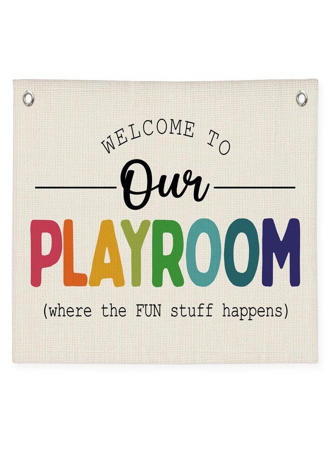 PLKMN 363LH-banner-playroom Canvas Banner - Image 1