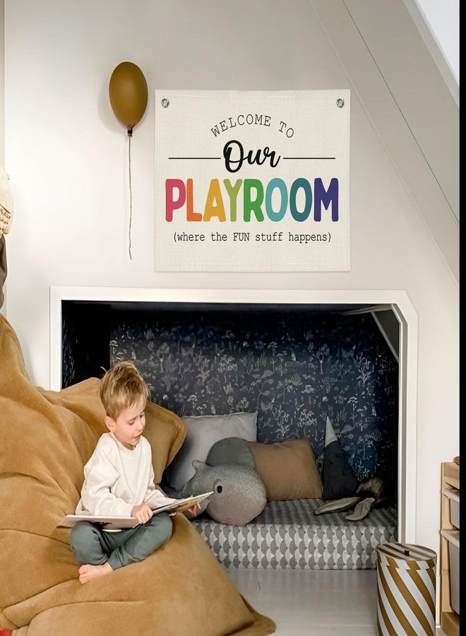PLKMN 363LH-banner-playroom Canvas Banner - Image 3