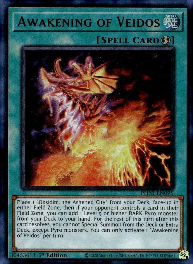YU-GI-OH! Awakening of Veidos - PHNI-EN095 - Ultra Rare - 1st Edition