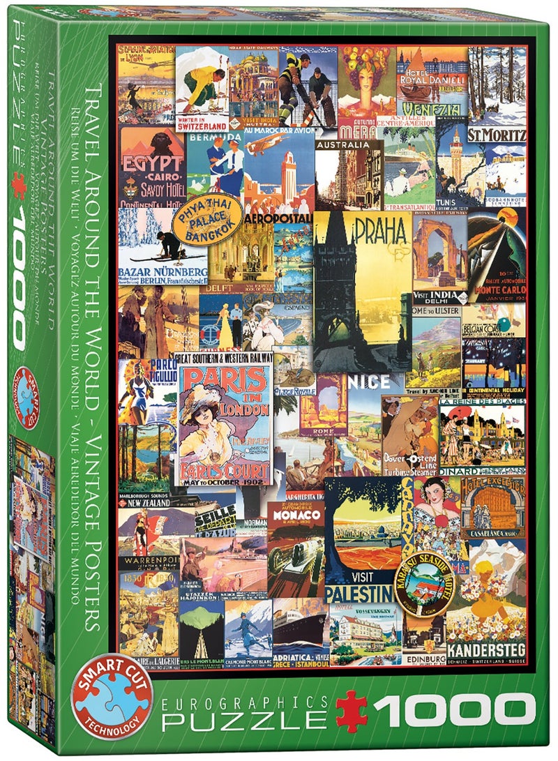 يورو جرافيكس ملصق سفر حول العالم من يوروجرافيكس - أحجية من ألف قطعة - Image 2