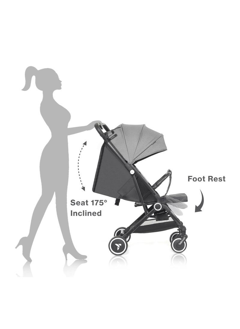 TEKNUM - Travel Cabin Stroller With Coffee Cup Holder - Grey - Image 1