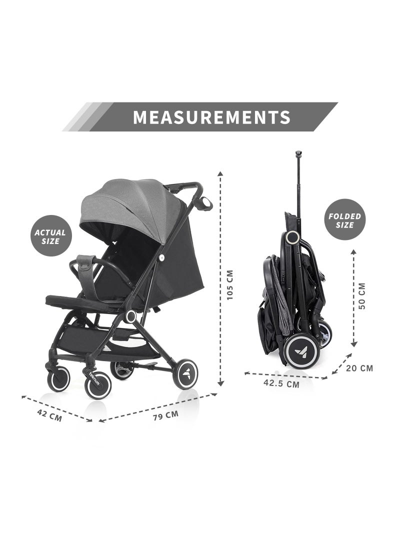 TEKNUM - Travel Cabin Stroller With Coffee Cup Holder - Grey - Image 1