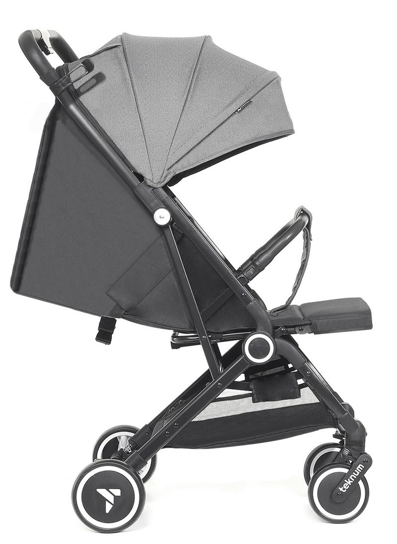 TEKNUM - Travel Cabin Stroller With Coffee Cup Holder - Grey - Image 1