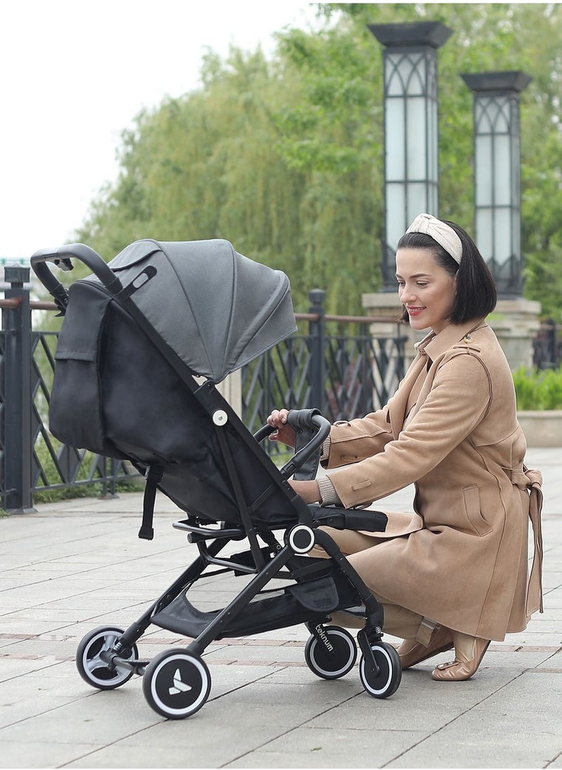 TEKNUM - Travel Cabin Stroller With Coffee Cup Holder - Grey - Image 1