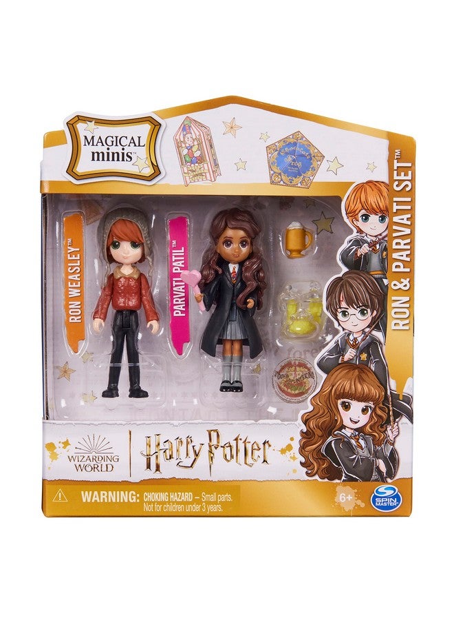 WIZARDING WORLD Harry Potter Magical Minis Ron Weasley & Parvati Patil Set With 2 Doll Accessories Easter Basket Gifts Kids Toys For Ages 6 And Up - Image 2