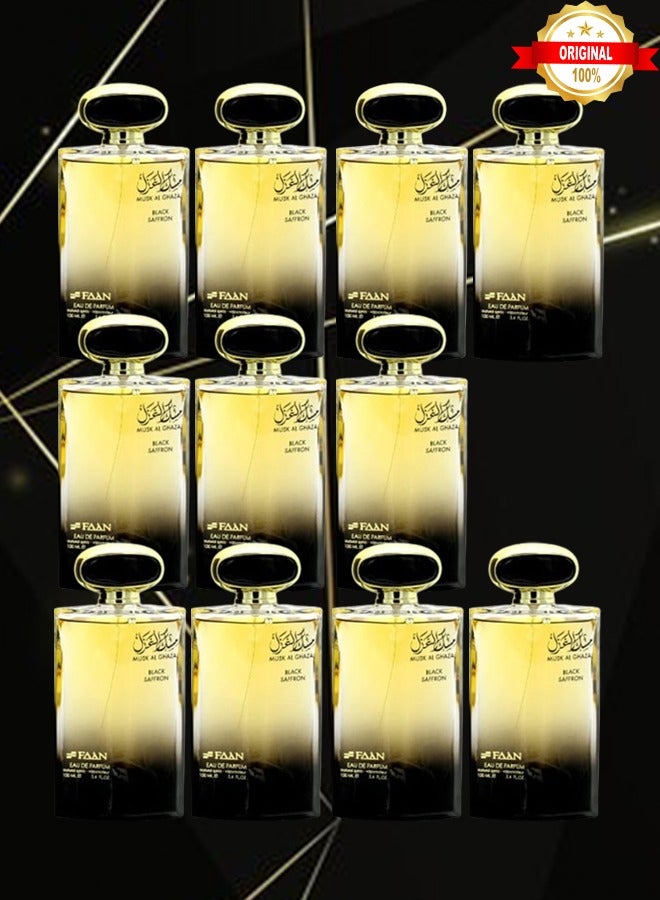 فاان 11 قطع عطر مسك الغزال بالزعفران الأسود 100 مل - Image 1