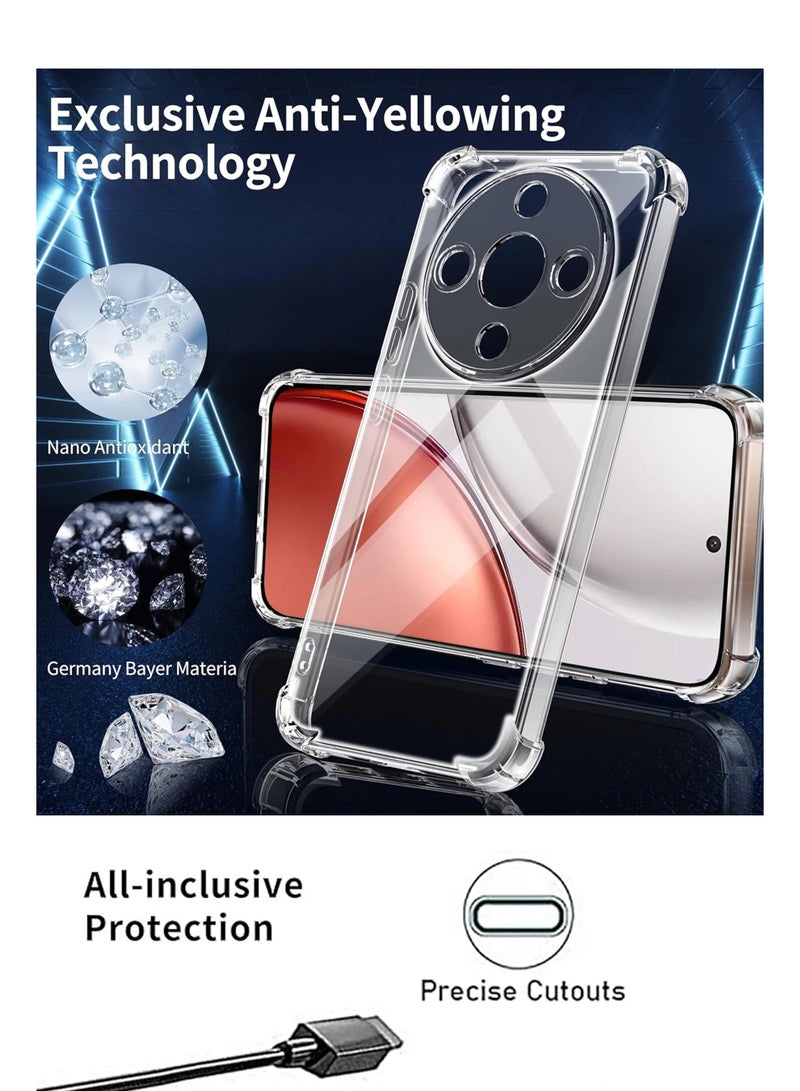 GMATE Honor X9d - Ultra Clear Flexible Shockproof Silicone  Back Cover With Raised Edge Bumps Protection - Transparent - Image 2