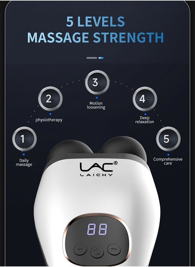 LAC LAICHY - Athlete's Percussion Muscle Massage Gun, Ultra Silent Portable Electric Sports Massager, Electric Back Massager, Handheld deep Tissue Massager - Image 1