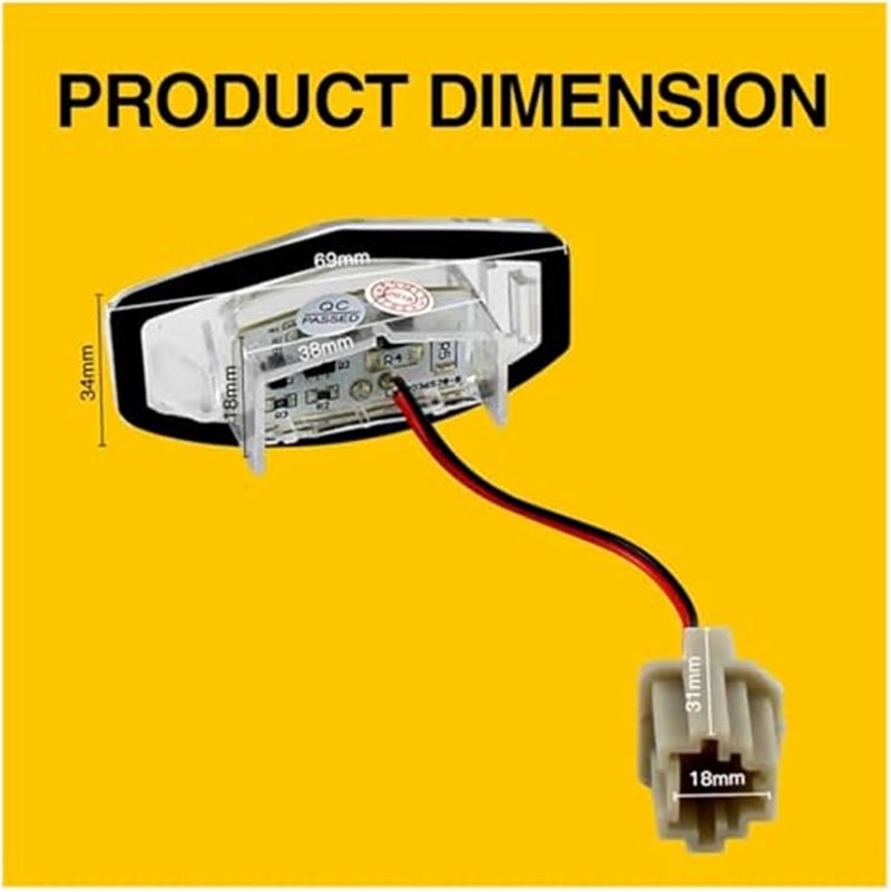 Wivplex 2Pcs Canbus Car License Plate Light - Image 5