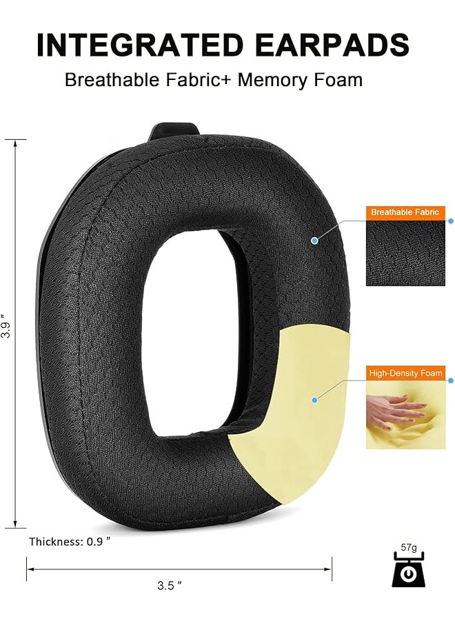 إيروريكس - وسائد أذن بديلة لـ Astro A50 Mod Kit Gen 4 Soccer Net وسائد أذن بديلة لـ Astro A50 Gen 4 وAstro A50X فقط المتانة والسمك وعزل الصوت سدادات أذن من قطعة واحدة مع مشبك - Image 1
