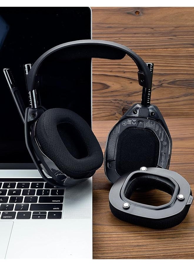 إيروريكس - وسائد أذن بديلة لـ Astro A50 Mod Kit Gen 4 Soccer Net وسائد أذن بديلة لـ Astro A50 Gen 4 وAstro A50X فقط المتانة والسمك وعزل الصوت سدادات أذن من قطعة واحدة مع مشبك - Image 1