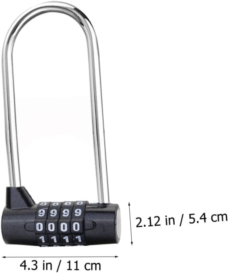 Artibetter Weatherproof Combination Padlock Long Shackle For Outdoor Gym Lockers Gates Toolboxes 1 Pack - Image 3