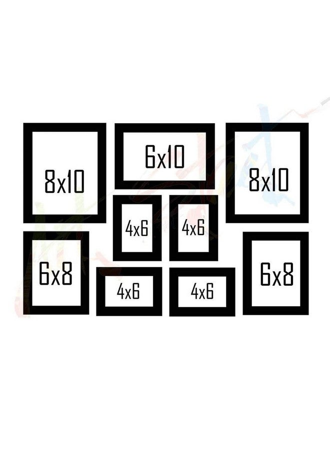 Painting Mantra Painting Mantra Keep Life Simple and Live Wild Wall Quote Frames for Living Room, Decorative Home Decor Poster, Wall Hangings for Decoration Set of 9  - Image 3