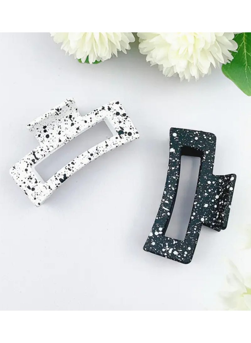 2 Women's Hair Clips, Elegant Medium Size - Anti-slip hair accessories with a strong hold, featuring fashionable styles. Women's accessories. - Image 1