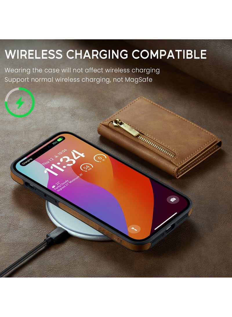 general 2-in-1 Removable Compatible iPhone 16 Pro Max Phone Case Wallet with Card Holder Faux Leather Men Women RFID Shielded - Image 5