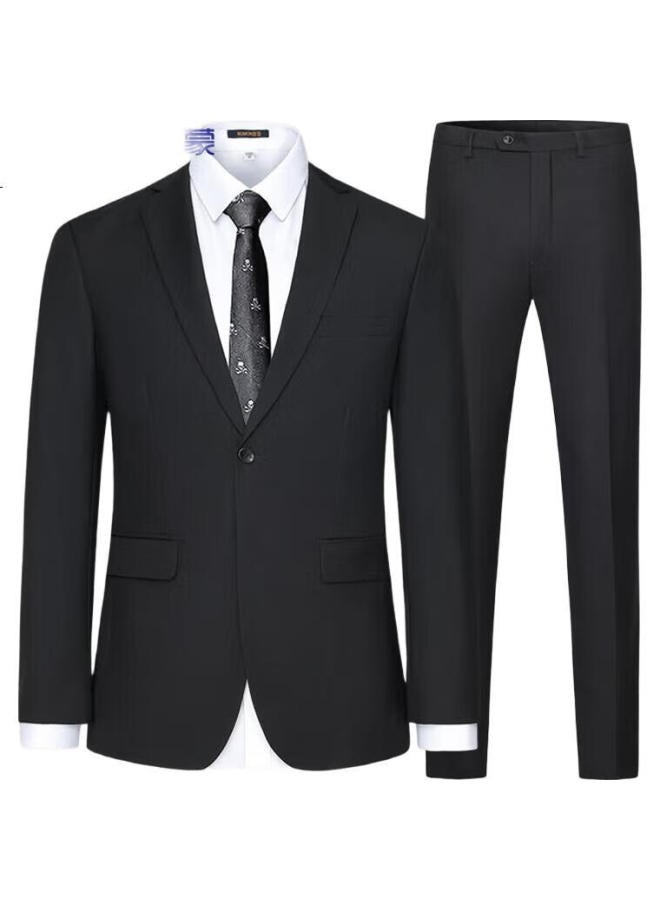 Romon Men'S Suit Set Slim Fit Professional Formal Suit Business Groom Wedding Suit Men'S Wedding Dress - Image 1