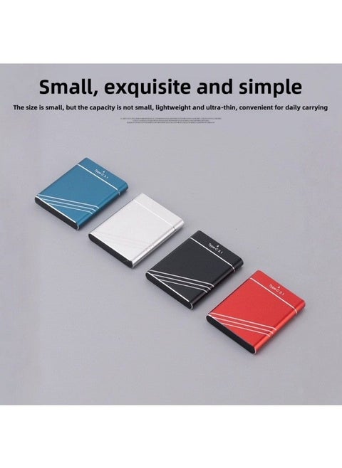 SSD Solid State Mobile Hard Disk 1TB 2TB Various Capacity External Disk-Capacity:High Speed 10tb-Interface:Silver