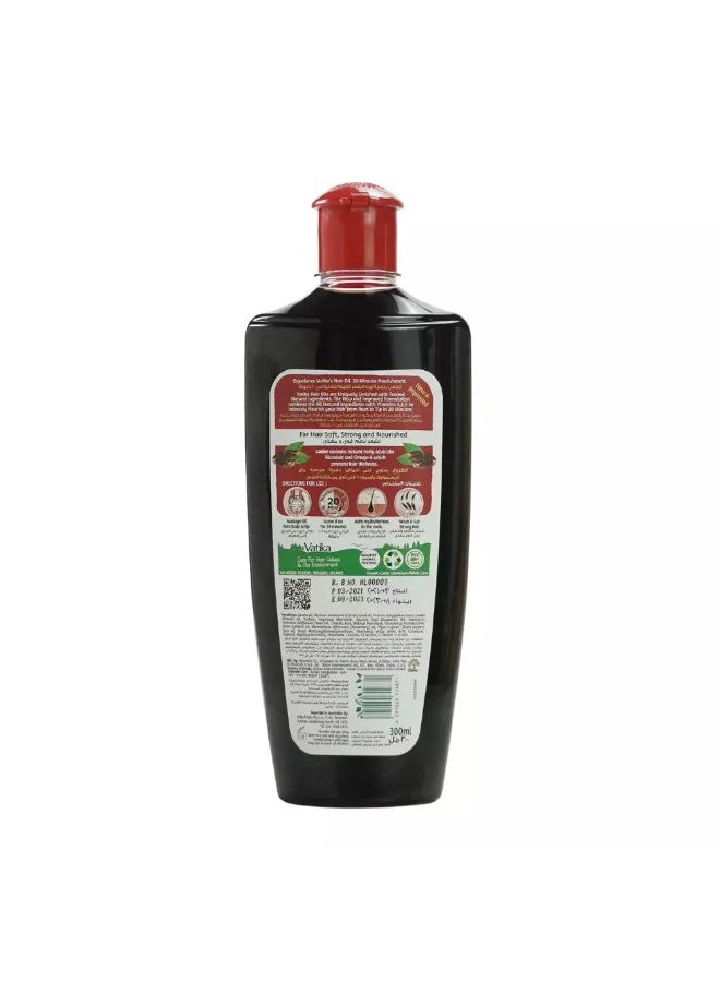 Vatika Naturals Vitamins & Castor Enriched Hair Oil- 300ml - Image 2