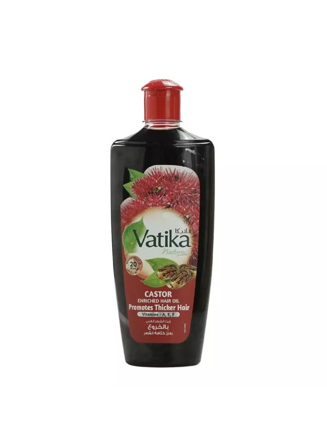 Vatika Naturals Vitamins & Castor Enriched Hair Oil- 300ml - Image 1