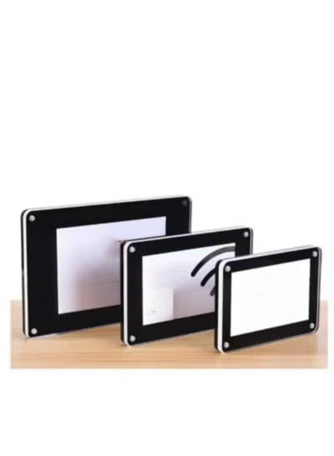Eckek 5 Pack Acrylic Label Holder Price Tag Displays Sign Holder with 3M Tape Adhesive Wall Mount Sign Stand - Image 5