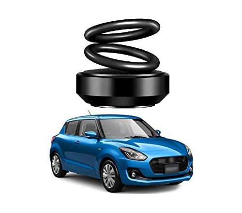 PRIKNIK Solar Energy Rotating Car Perfume with Long Lasting Organic Fragrance, Feel-Good Premium Car Air freshener Compatible with M-aruti S-uzuki S-wift - Image 1