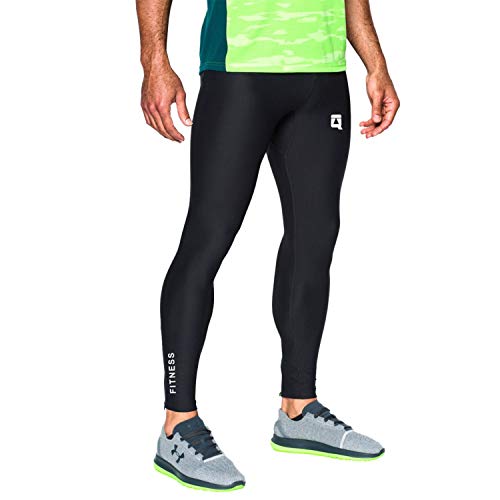 Quada Men Sports/Fitness/Yoga/Gym Compression Lycra Skin Wear Full Tights Plain Lower/Pant (Large) Skinny, Mid Rise,Black - Image 1