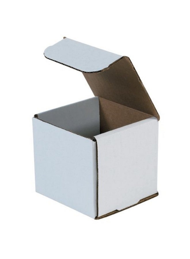 أفيديتي صناديق بريد من الورق المقوى المموج باللون الأبيض، مقاس 3 × 3 × 3 بوصات، عبوة من 50 صندوقًا، مقاومة للكسر، للشحن والإرسال والتخزين - Image 1