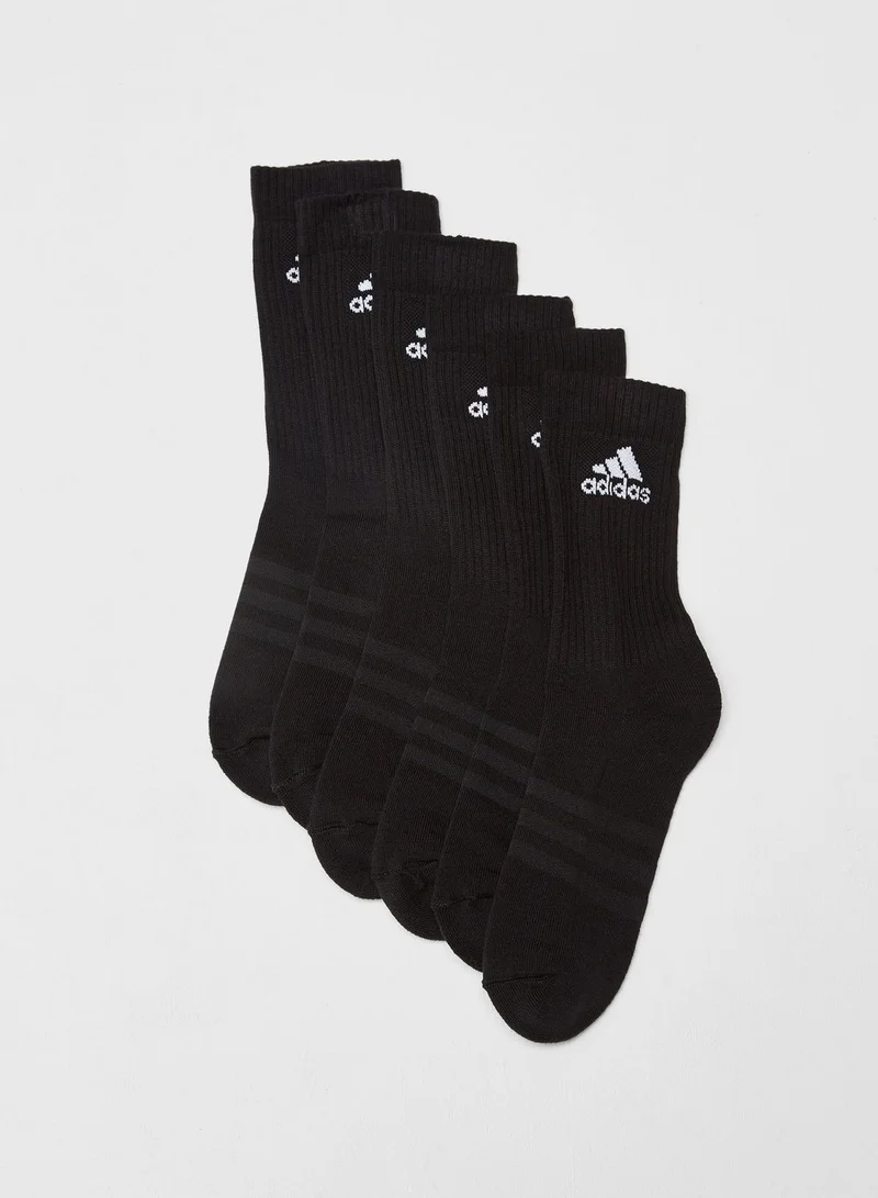 Adidas 6 Pack Crew Socks