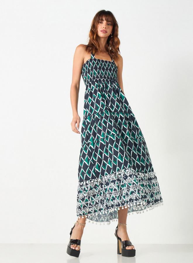 تواكستريمز فستان هالتر بتفاصيل كشكش وطبعات أزهار من تو إكستريمز - Image 1