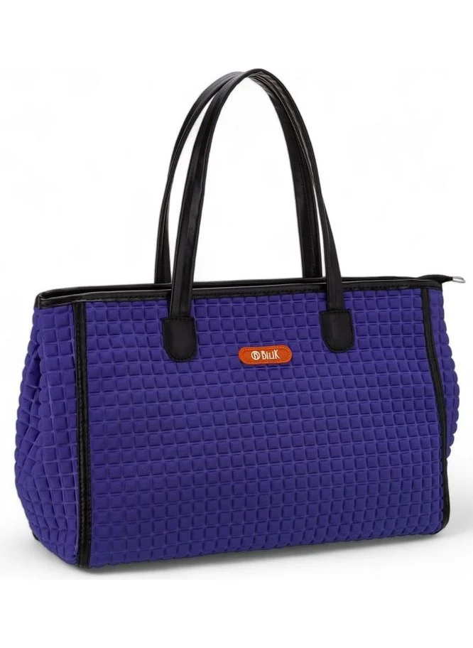 Bilik Deri Bilik Leather Scuba Purple Women's Shoulder Bag Blkf Selly